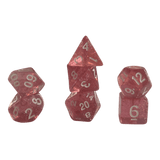 Würfel Stube Glitzerwürfel 7er Set in Pink