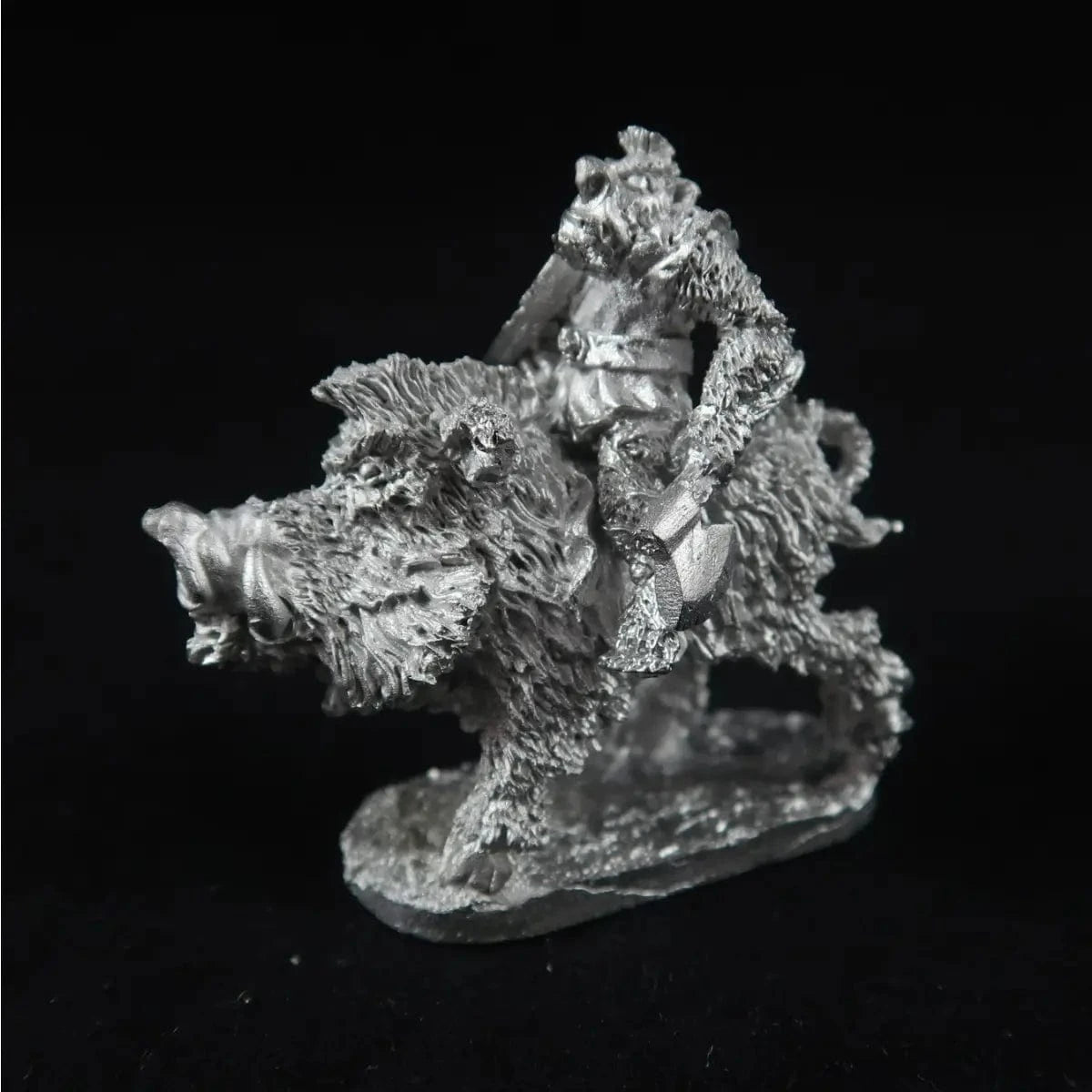 Ral Partha Goblin Boar Rider Axeman