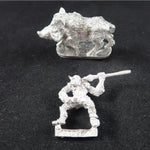 Ral Partha Goblin Warrior riding Wild Boar