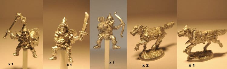 Ral Partha Goblin Wolf Riders (3)