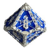 Grim Reaper Metallwürfel (silber/blau) W10