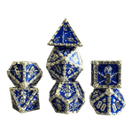 Würfel Stube Grim Reaper Metallwürfel (silber/blau) Set