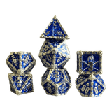 Würfel Stube Grim Reaper Metallwürfel (silber/blau) Set
