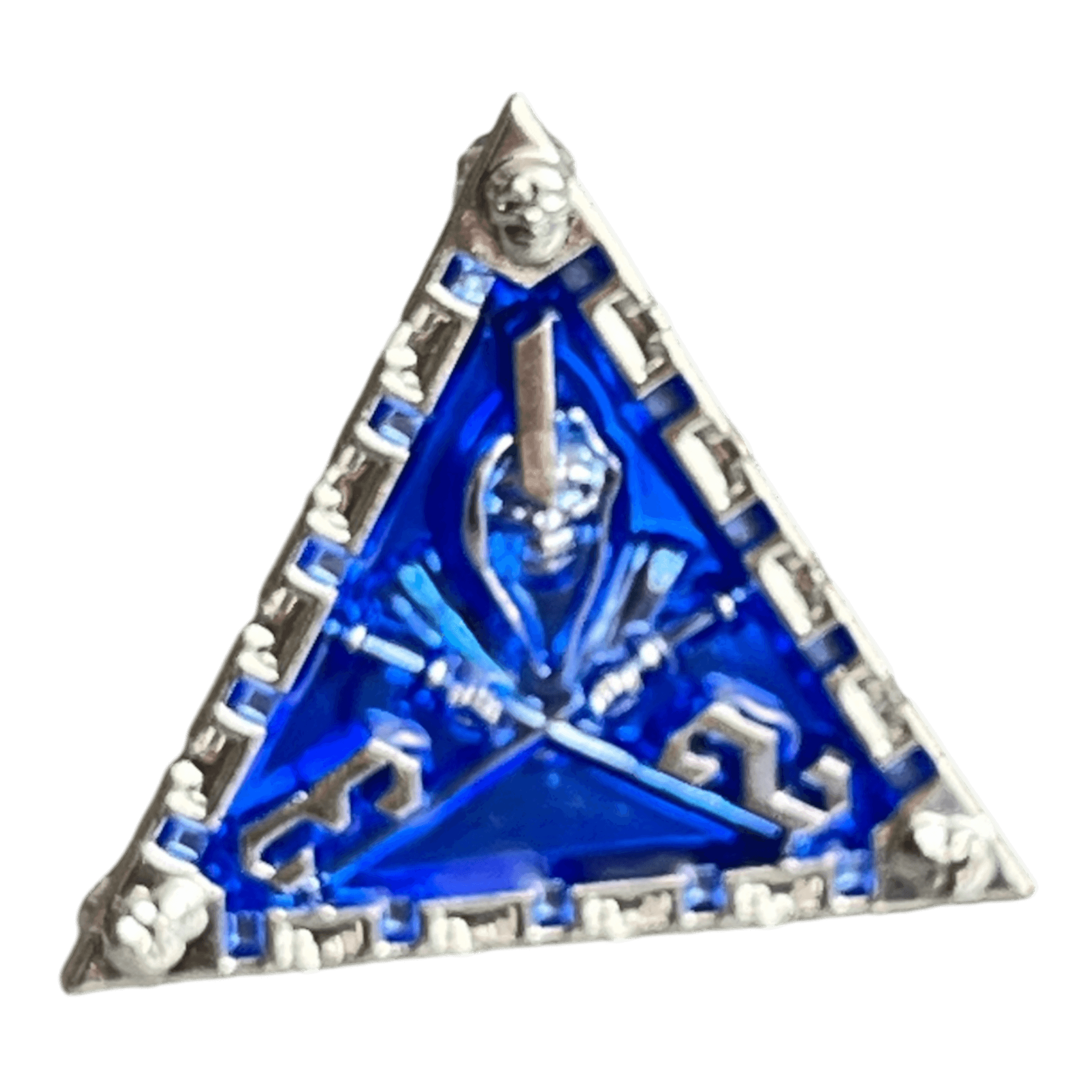 Würfel Stube Grim Reaper Metallwürfel (silber/blau) W4