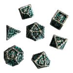 Würfel Stube Grim Reaper Metallwürfel (silber/grün) Set