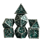 Würfel Stube Grim Reaper Metallwürfel (silber/grün) Set