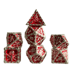 Würfel Stube Grim Reaper Metallwürfel (silber/rot) Set