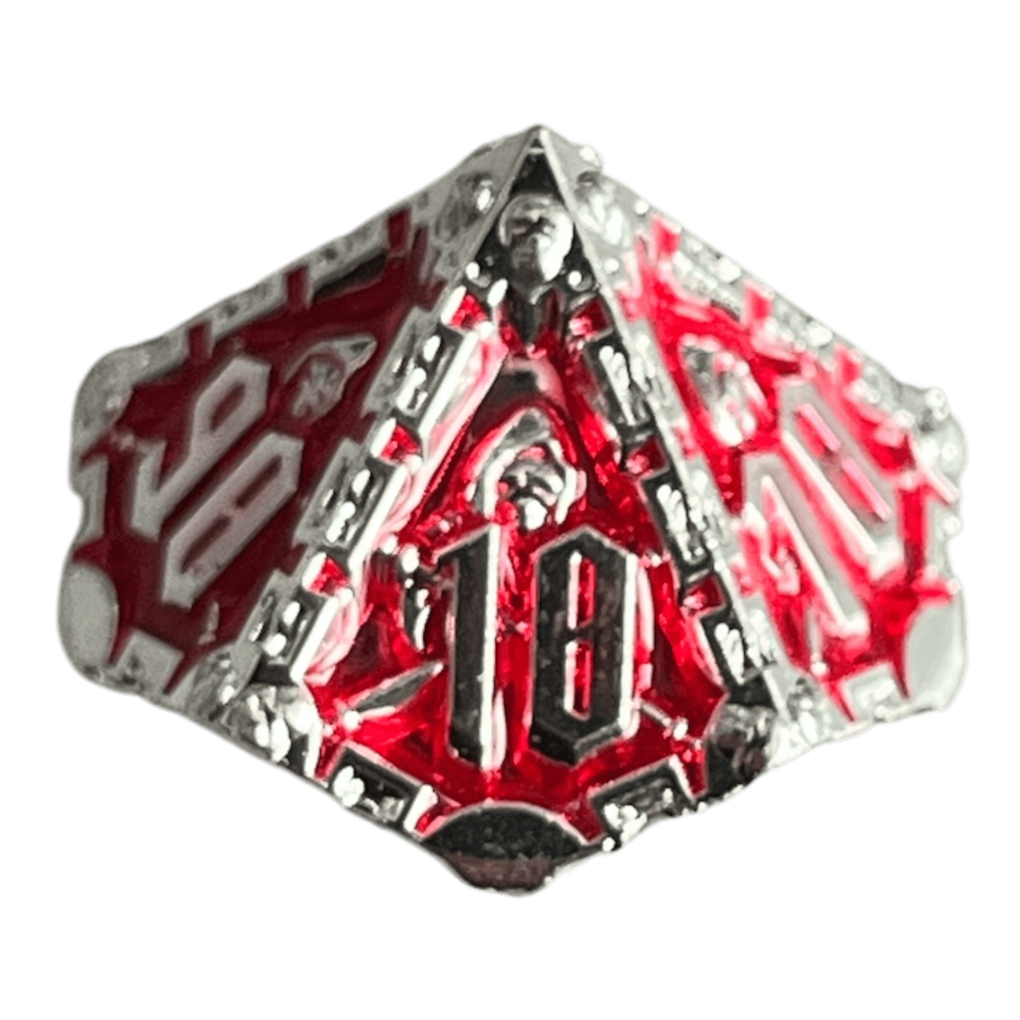 Würfel Stube Grim Reaper Metallwürfel (silber/rot) W10-0