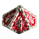 Würfel Stube Grim Reaper Metallwürfel (silber/rot) W10