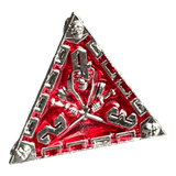 Würfel Stube Grim Reaper Metallwürfel (silber/rot) W4