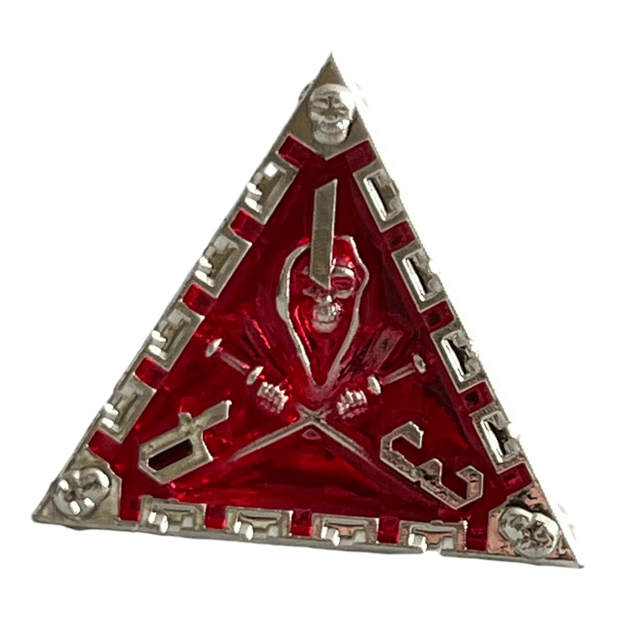 Würfel Stube Grim Reaper Metallwürfel (silber/rot) W4