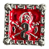 Würfel Stube Grim Reaper Metallwürfel (silber/rot) W6