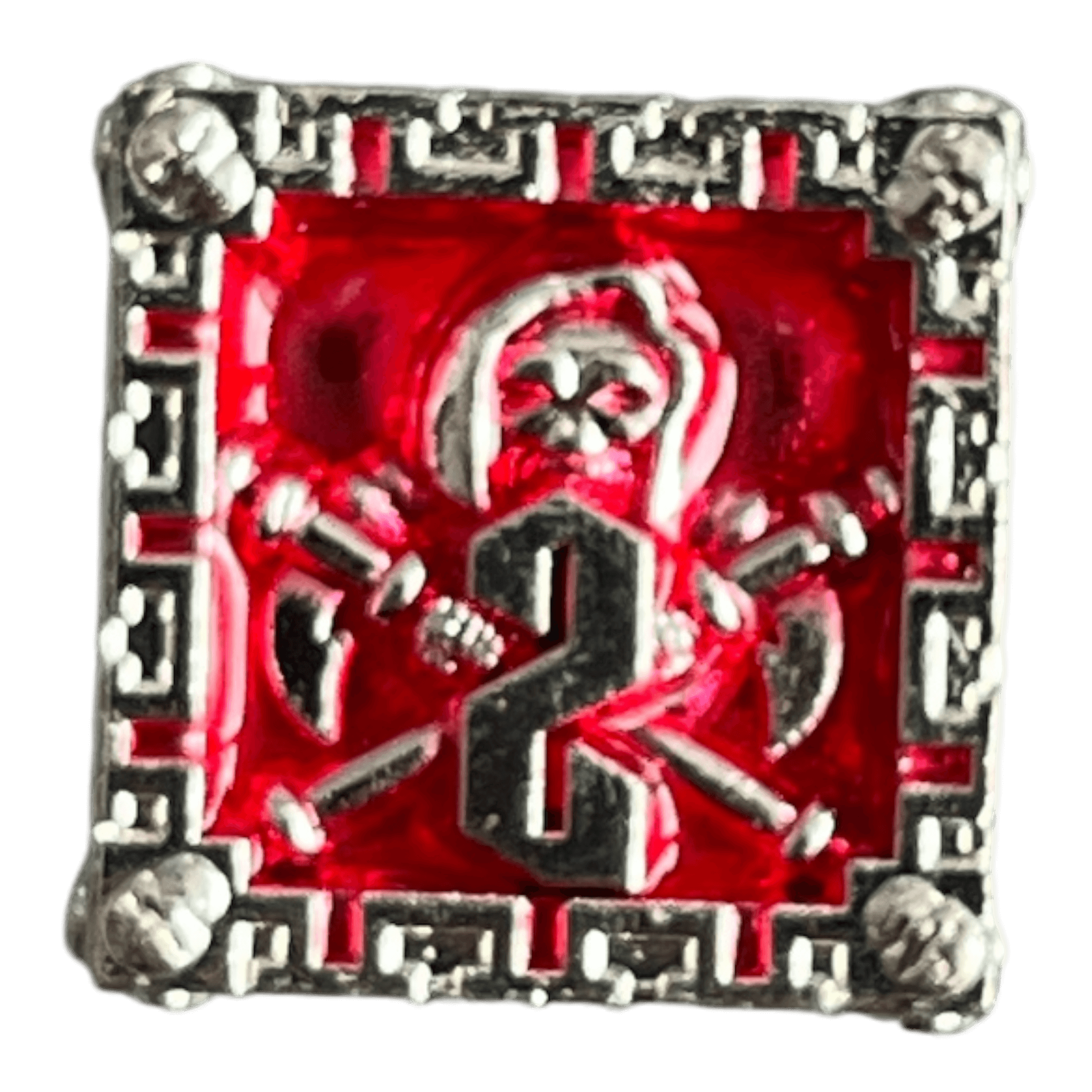 Würfel Stube Grim Reaper Metallwürfel (silber/rot) W6