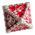 Würfel Stube Grim Reaper Metallwürfel (silber/rot) W8