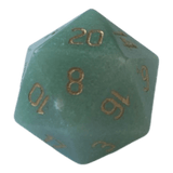 Blackfire Grüner Aventurine Edelsteinwürfel W20
