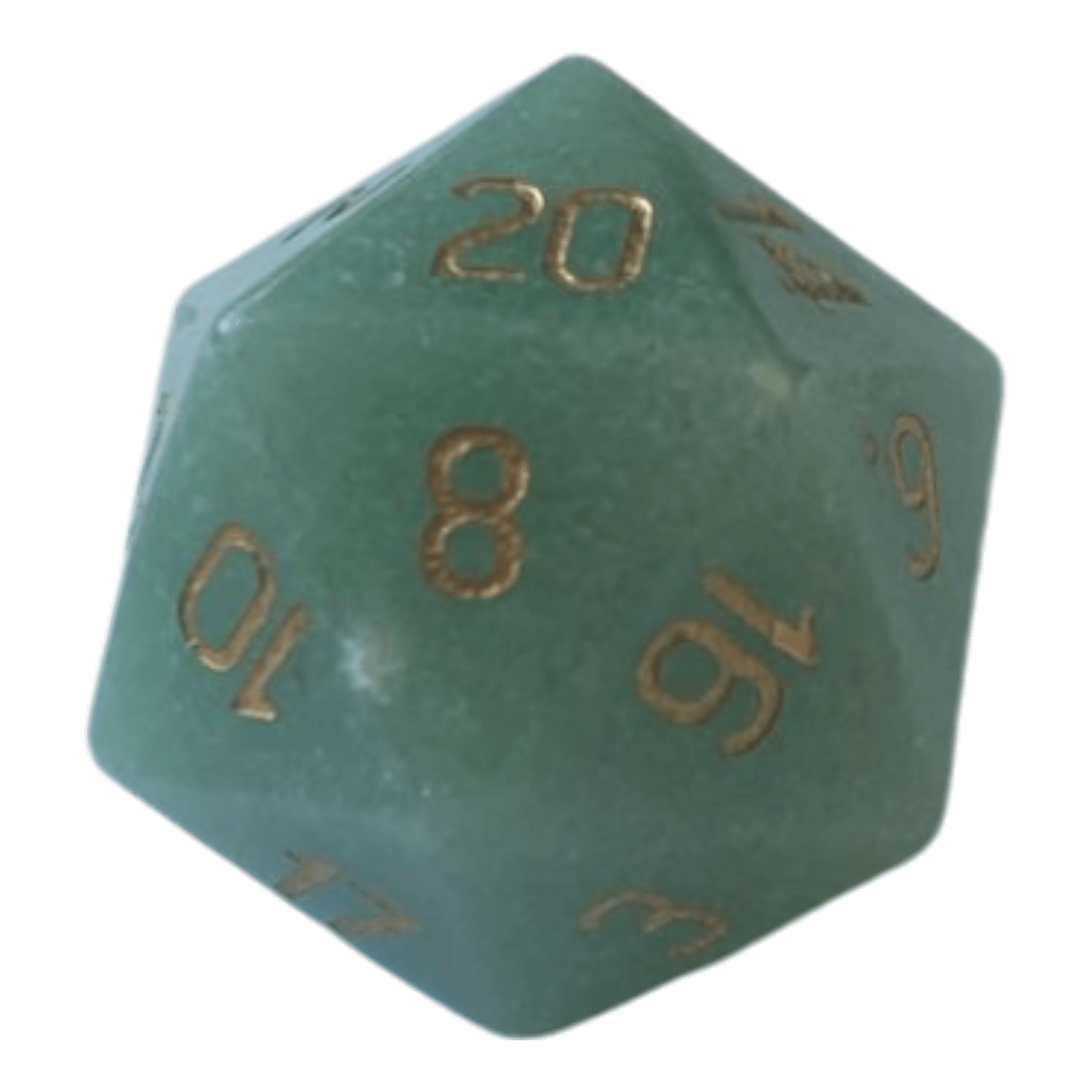 Blackfire Grüner Aventurine Edelsteinwürfel W20