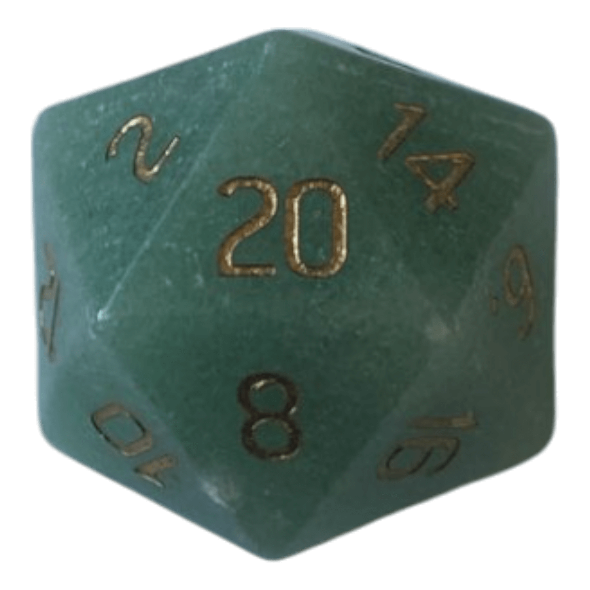 Blackfire Grüner Aventurine Edelsteinwürfel W20