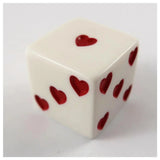 Koplow Herz Würfel weiß/rot