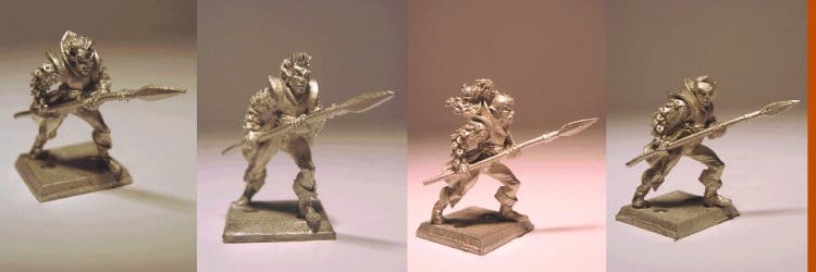 Ral Partha High Elves - Irregular Spearmen (4)