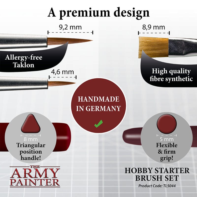 The Army Painter Hobby Starter Pinsel Set