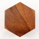 Holzbox black Walnut sechseckig