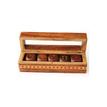 Würfel Stube Holzbox Im Set mit 5 Würfeln