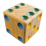 Philos Holzwürfel 40mm bunte Pins
