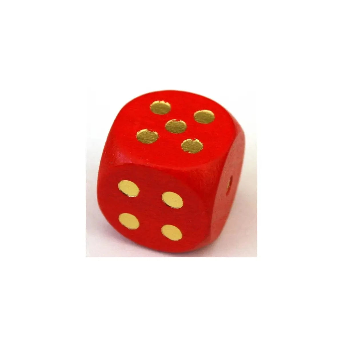 Koplow HolzWürfel W6 16mm Rot/Gold (Rp)