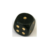 Koplow HolzWürfel W6 16mm Schwarz/Gold (Rp)