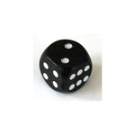 Europaeischer Markenhersteller HolzWürfel W6 16mm Schwarz/weiß