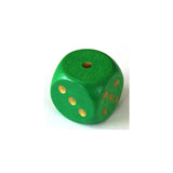 Europaeischer Markenhersteller HolzWürfel W6 18mm grün/Gold (Rp)