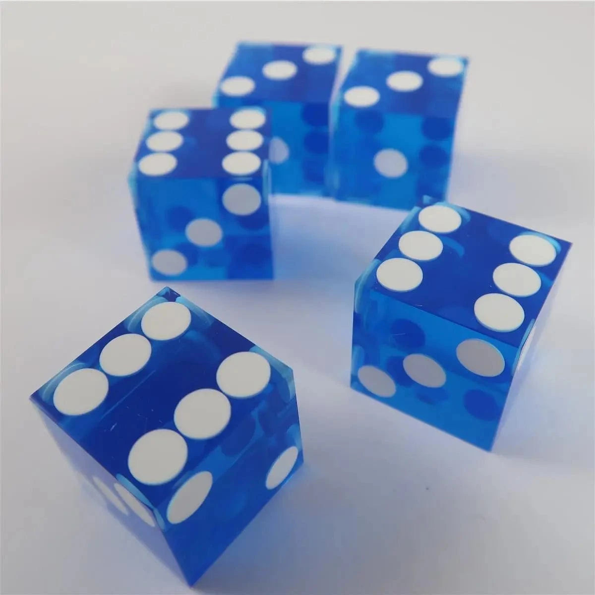 Waerfel Stube KasinoWürfel blau 5er Bundle