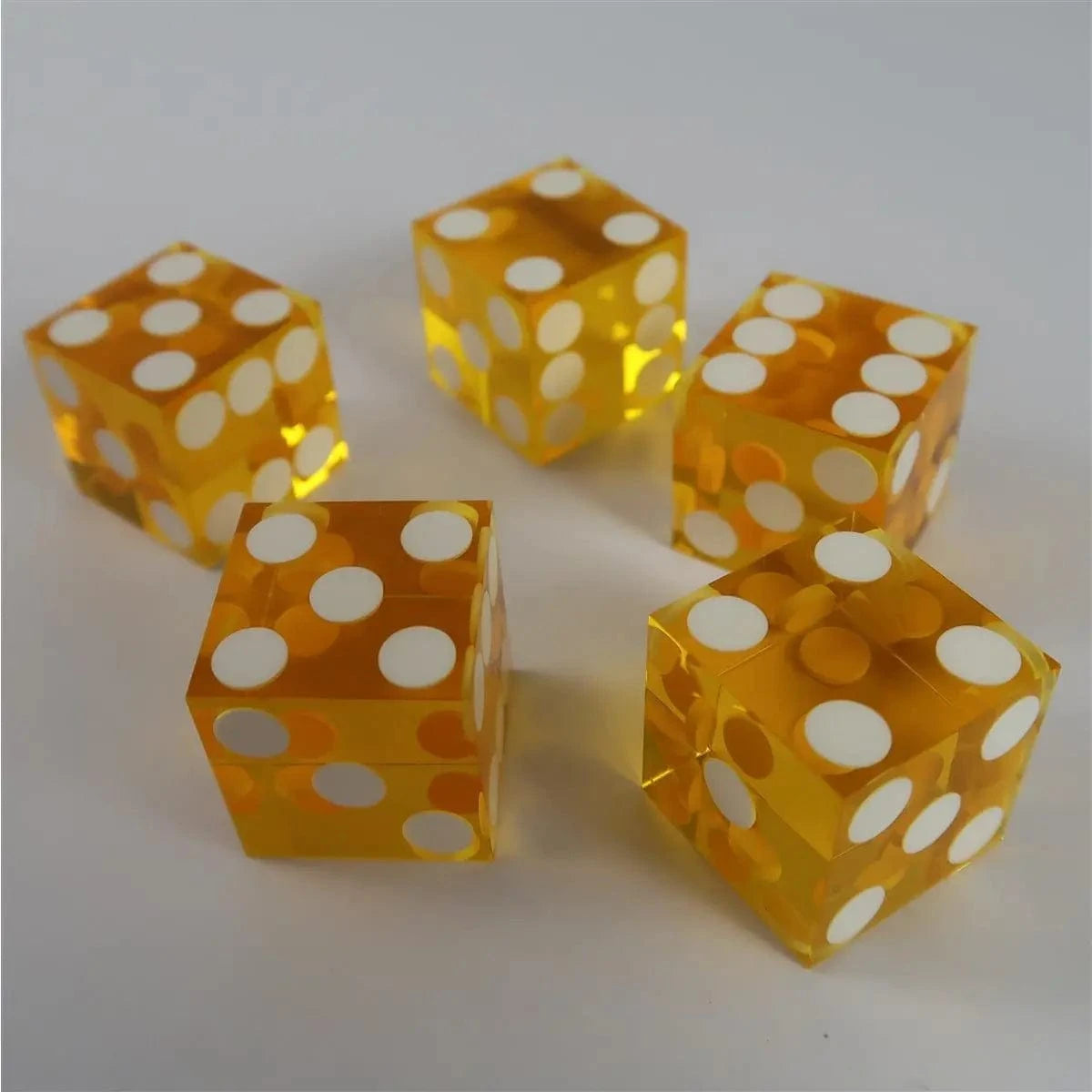 Waerfel Stube KasinoWürfel gelb 5er Bundle