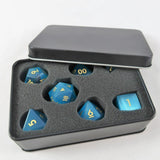 Katzenauge blau in Metallbox