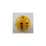 Philos KugelWürfel W6 Gelb/Schwarz