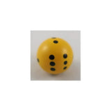 Philos KugelWürfel W6 Gelb/Schwarz