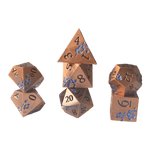 Würfel Stube Kupfer Metallwürfel mit blauen Magnolien Blüten Set