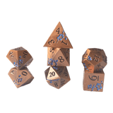 Würfel Stube Kupfer Metallwürfel mit blauen Magnolien Blüten Set