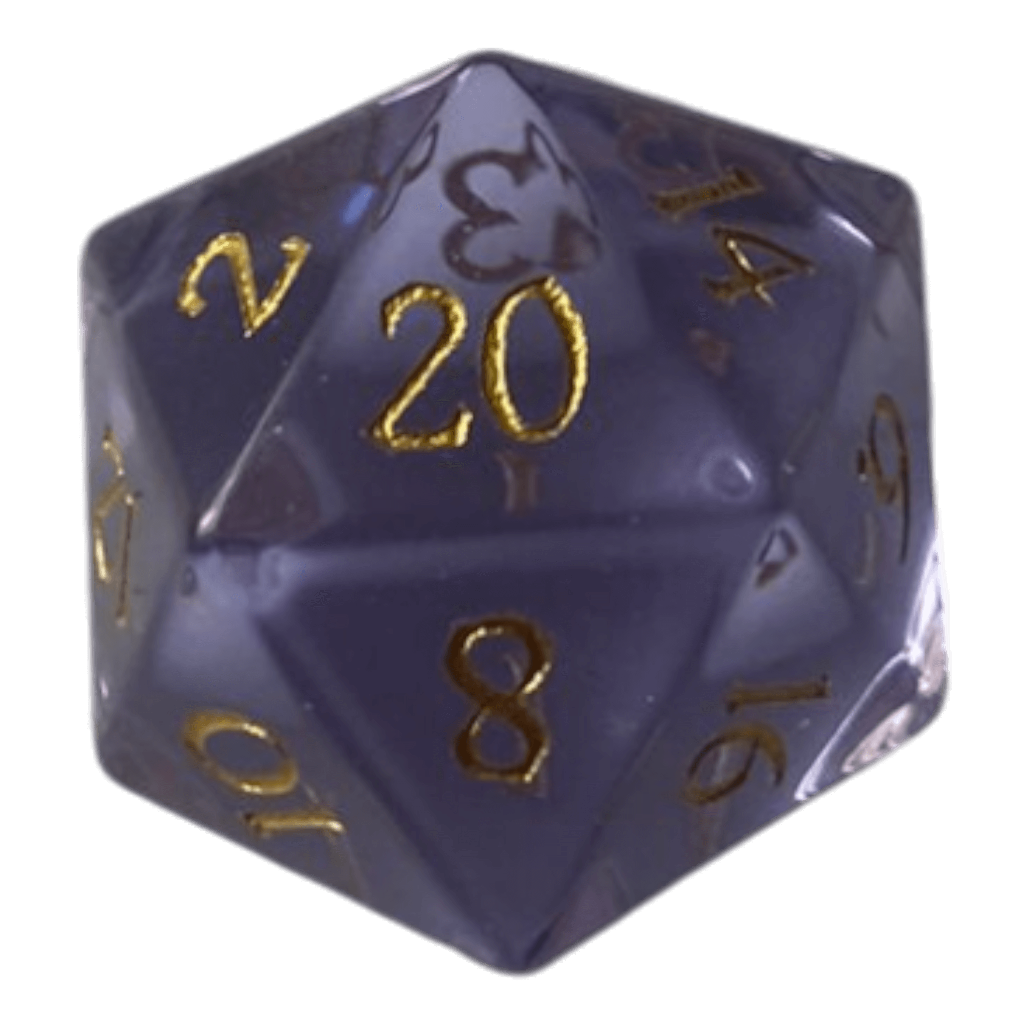 Waerfel Stube Lila Glaswürfel W20