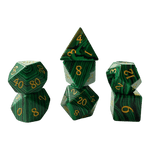 Waerfel Stube Malachit Edelsteinwürfel Grün/Schwarz Set