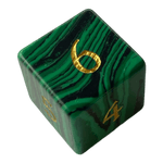 Waerfel Stube Malachit Edelsteinwürfel Grün/Schwarz W6