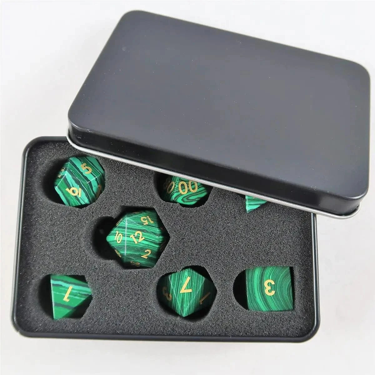 Waerfel Stube Malachit Set mit Metallbox