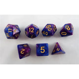 Waerfel Stube Marmoriert blau-lila/gold