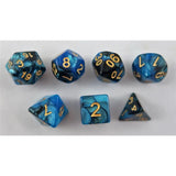 Waerfel Stube Marmoriert blau-schwarz/gold