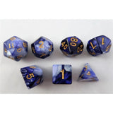 Waerfel Stube Marmoriert dunkellila-weiß/gold