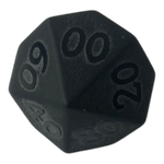 Waerfel Stube Matt-Schwarzer Obsidian Edelsteinwürfel W10-0