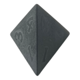 Waerfel Stube Matt-Schwarzer Obsidian Edelsteinwürfel W4