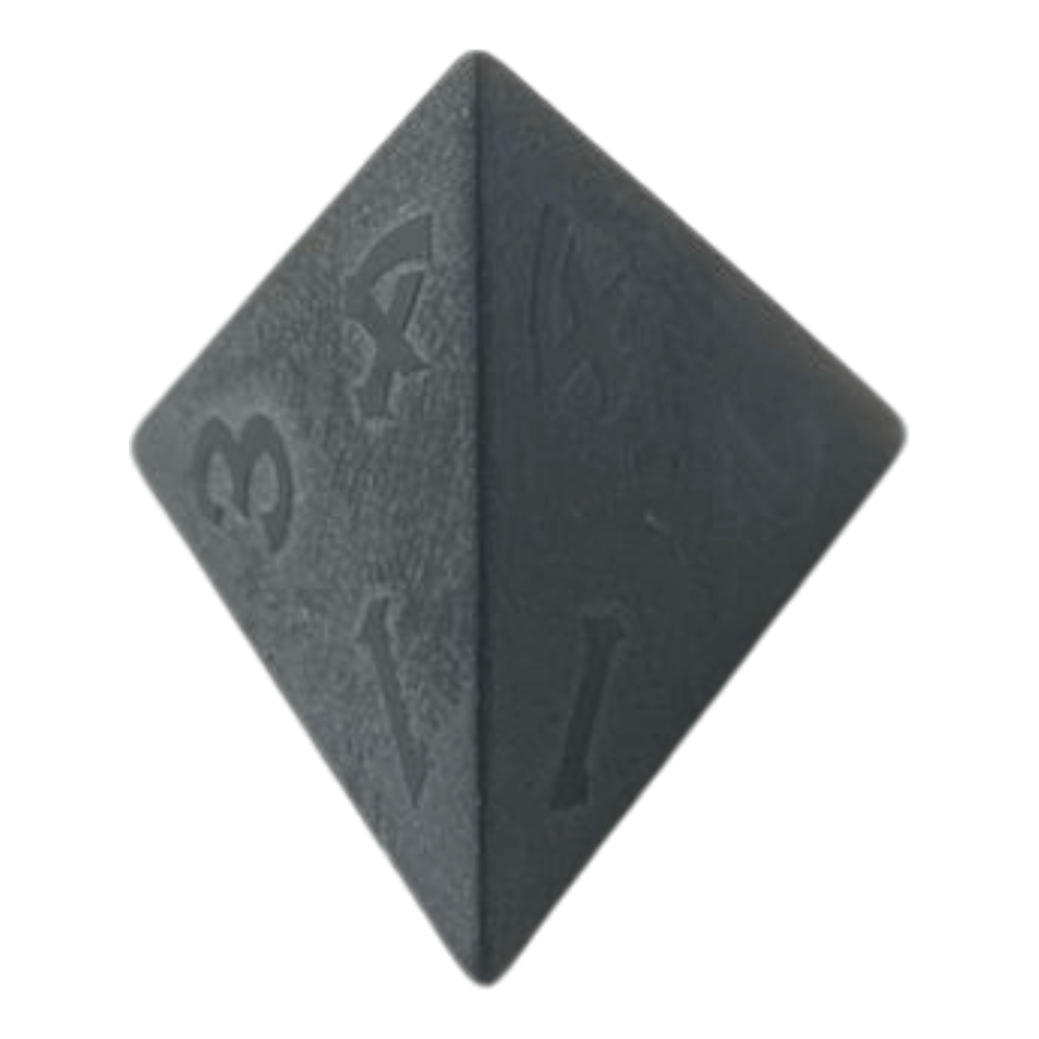 Waerfel Stube Matt-Schwarzer Obsidian Edelsteinwürfel W4