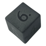 Waerfel Stube Matt-Schwarzer Obsidian Edelsteinwürfel W6
