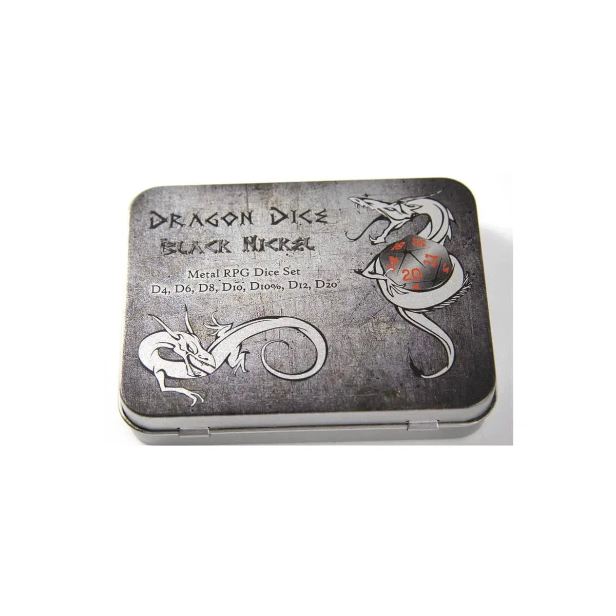 Blackfire MetallWürfel Set Nickel Schwarz